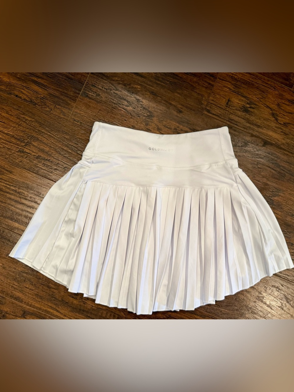 Gold Hinge Off-White Pleated Tennis Skirt, Size Small, NWOT - Picture 8 of 10